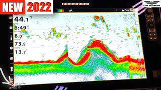 WORLD’S BIGGEST amp BEST FISH FINDER Hummingbird Apex 19 Fish Finder  2022 Minneapolis Boat show [upl. by Phail]