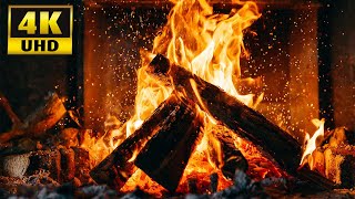 Cozy Fireplace 4K 🔥 Fireplace with Crackling Fire Sounds Fireplace Burning 4K Ultra HD [upl. by Ellerehs]