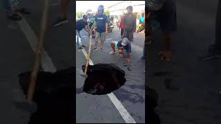 jalan amblas jalur lintas ajibarangcilacapjogjakarta hatihati lur sinkhole jalanprovinsi [upl. by Lyn]