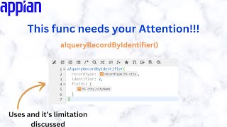 Check this amazing function to query record Data  aqueryRecordByIdentifier  Appian Tutorials [upl. by Renrew]
