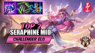 Wild Rift Seraphine Top 2 mid  S14 rank game  build [upl. by Neelrak]