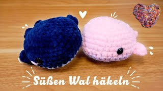 Süßen Amigurumi Wal häkeln  Für Anfänger  ohne Nähen  Schnell und Einfach [upl. by Ytirehc]