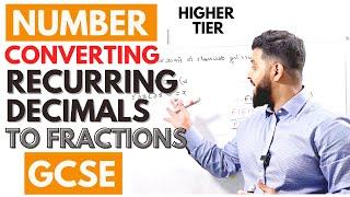 Converting Recurring Decimals to Fractions  GCSE  iGCSE [upl. by Noirred]