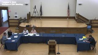 2 October 2023 Wolfeboro Zoning Board of Adjustment ZBA Meeting [upl. by Inasah]