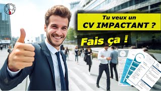 5 conseils de plus pour un CV impactant [upl. by Eleahcim]