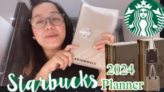 starbucksstarbucksplannerstarbucksplanner2024 STARBUCKS 2024 PLANNERWORTH IT BA O SAYANG LANG [upl. by Annyahs]