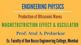 Magnetostriction Effect amp Oscillator Production of Ultrasonic Waves Engineering Physics [upl. by Kevin586]