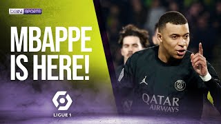 Nantes vs PSG Highlights Mbappé scores within just 15 minutes on the pitch 🤩 [upl. by Ynohtnaed]