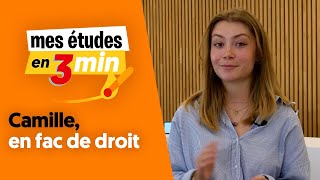 Camille en licence de droit à Montpellier  Mes études en 3 minutes [upl. by Onaicnop]