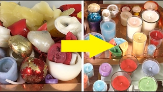 DIY How to Reuse Old Candles ➻ 4Anastasia [upl. by Patman]