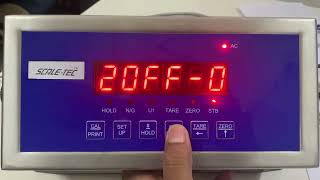 Power on Zero function  SCALETEC Digital Indicator [upl. by Ziagos626]