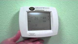 Changing Batteries On A Honeywell Vision Pro Thermostat [upl. by Aerdnahc]