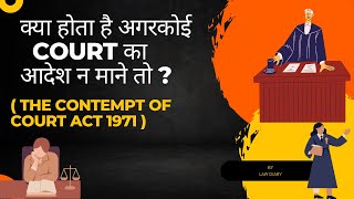 What is Contempt of courtContempt of Court Act 1971  Types of Contempt of Court  Fully Explained [upl. by Heck]