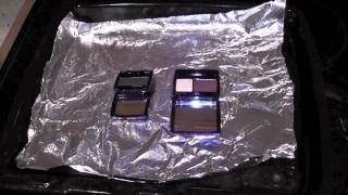 HOW TO DEPOT YOUR EYESHADOWS IN SECONDS  OVEN METHOD [upl. by Paulsen]