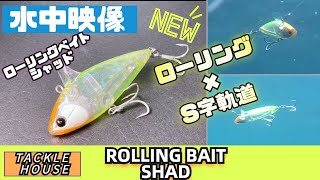 【水中映像】ついに出た！ローリングベイトシャッド！ルアーのアクションをチェック！【シーバス】【ロリベ】【タックルハウス】 [upl. by Krall162]