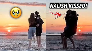 Salish Matter and Nidal Wonder KISS at the Beach ♥️🥹 [upl. by Romalda838]