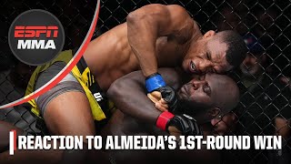 Reaction to Jailton Almeida’s win from DC Cruz amp Anik at UFC Charlotte  ESPN MMA [upl. by Noell]