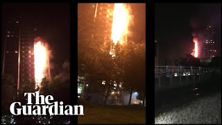 New video timeline shows how the Grenfell Tower fire unfolded [upl. by Ime]