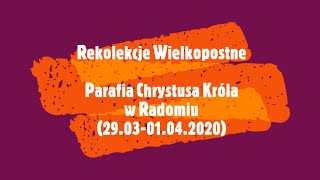 Ks prob Marcin Andrzejewski  Dzień 3  Rekolekcje Wielkopostne 31032020 [upl. by Assiluj]