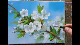 Spring Oil painting Vugar Mamedov [upl. by Nosreg]