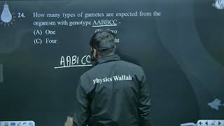 How many types of gametes are expected from the organism with genotype AABBCC [upl. by Homere]