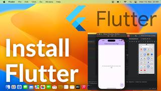 How to Install Flutter on Mac  Android Studio  Xcode Simulator  M1 M2 M3 2024 [upl. by Lissa]