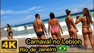 Beach Party CARNIVAL RIO DE JANEIRO Praia do Leblon Rio de Janeiro 🇧🇷 beach carnaval2023 [upl. by Yaner352]