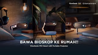 ViewSonic M1X Smart LED Portable Projector  Bawa Bioskop Ke Rumah [upl. by Afnin]