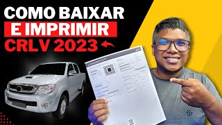 COMO BAIXAR E IMPRIMIR O CRLV 2024 DO SEU VEÍCULO [upl. by Alica]