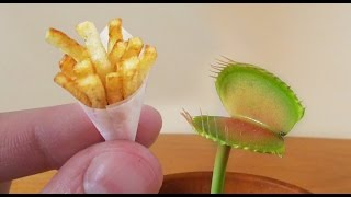 Plant eats MINIATURE French Fries [upl. by Anerbes]