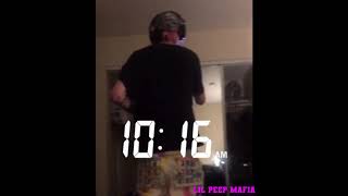 Lil Peep Recording Benz Truck Pt 2 amp Cry Alone Clip used in Everybody’s Everything [upl. by Aseuqram]