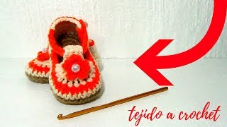 ZAPATITOS DE VERANO TEJIDOS A CROCHET PASO A PASO PARA BEBE 3 a 6 meses [upl. by Sidnee891]