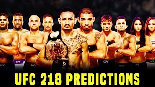 UFC 218 Predictions  Holloway VS Aldo 2 [upl. by Sanbo]