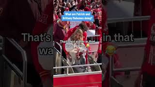 😳🏈 SHOCKING Patrick and Brittany Mahomes at Chiefs Super Bowl Parade [upl. by Jael914]