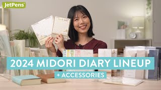 2024 Midori Diary Lineup  Accessories ✨📓 [upl. by Assirac959]