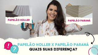 Papelão Cinza para Cartonagem I Papel Holler Quais suas diferenças [upl. by Aknaib]