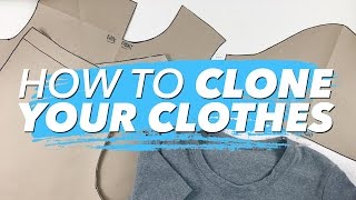 How to Make Patterns from Your Clothes CLONE YOUR WARDROBE  WITHWENDY [upl. by Narahs]