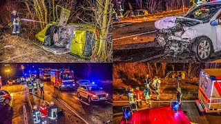 HORRORCRASH INSASSEN in BRENNENDEM PKW eingeklemmt  FEUERWEHR im EINSATZ  GAFFER filmen OPFER [upl. by Hayidan932]