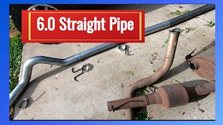 60 4in Straight Pipe  Turbo Back Install [upl. by Tips]