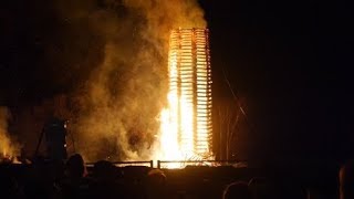 Der Lustenauer WeltrekordFunken 2019 quotWorld Tallest Bonfirequot [upl. by Fortunna45]