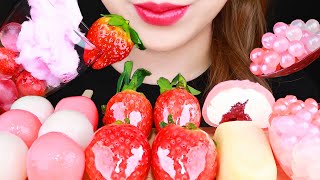 ASMR TANGHULU GIANT TAPIOCA PEARLS CHOCOLATE ICE CREAM POPPING BOBA 먹방 EATING SOUNDS MUKBANG [upl. by Anyd]