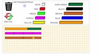 Cuisenaire Rods Virtual Manipulative [upl. by Annaeerb]