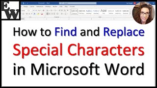 How to Find and Replace Special Characters in Microsoft Word [upl. by Nosrettap]