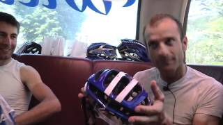 Scarponi talks helmets at the Giro dItalia [upl. by Figge]