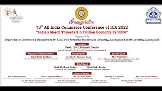 73th All India Commerce Conference  2022 Live from Dr Babasaheb Ambedkar Marathwada University [upl. by Enilada39]