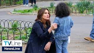 Law amp Order SVU  Mariska Hargitay Stops Shoot to Help Lost Girl [upl. by Schwerin]