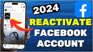 How To Reactivate Facebook Account 2024 [upl. by Adnamor]