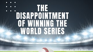 The Disappointment Of Winning The World Serries [upl. by Ainaled]