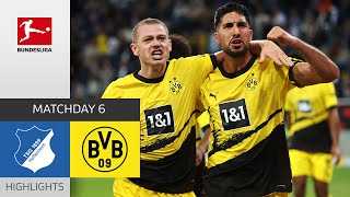 TSG Hoffenheim  Borussia Dortmund 13  Highlights  Matchday 6 – Bundesliga 202324 [upl. by Fionna]