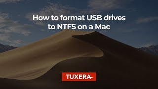 How to format USB drives to NTFS on a Mac with Tuxera Disk Manager [upl. by Acirre]